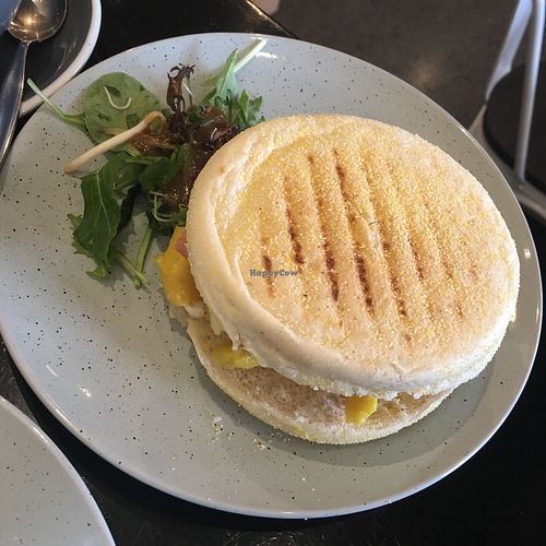 Breakfast muffin at Gorilla Kitchen in Auckland