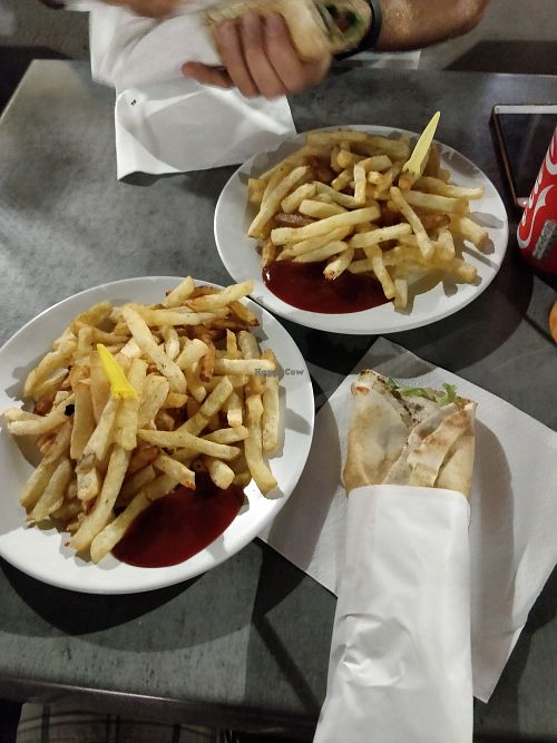 Vegetarian falafel at Falafel in Antibes