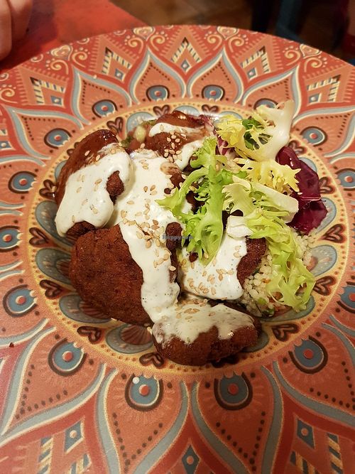 Falafel at Alkasbah in Aviles