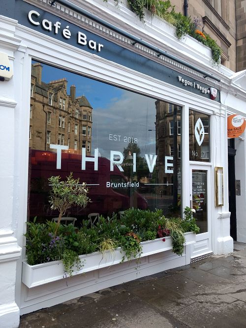 Outside at Thrive Bar & Kitchen in Edinburgh
