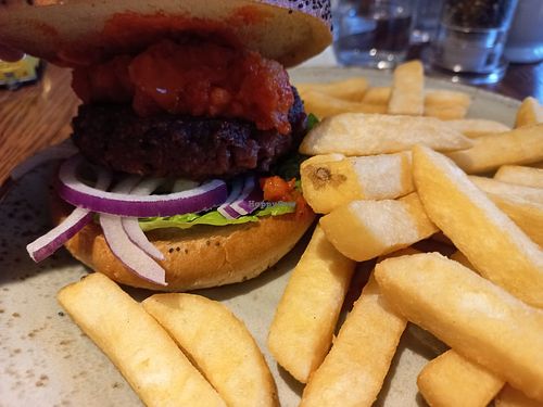 Burger at Tigers Head in Chislehurst
