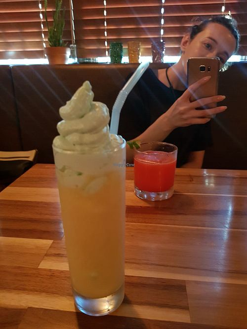 Frozen vegan cocktail at Southside Parlor in Seoul