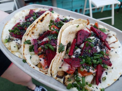 Vegan tacos at Southside Parlor in Seoul