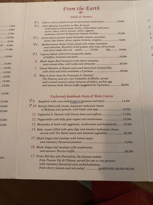 Number 9 with a little chilli for me please! (And no Parmesan) at Sale and Pepe in Mykonos