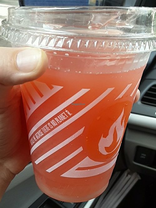 Regular (16 oz) Blood Orange All-Natural Lemonade at Blaze Pizza in Lincoln