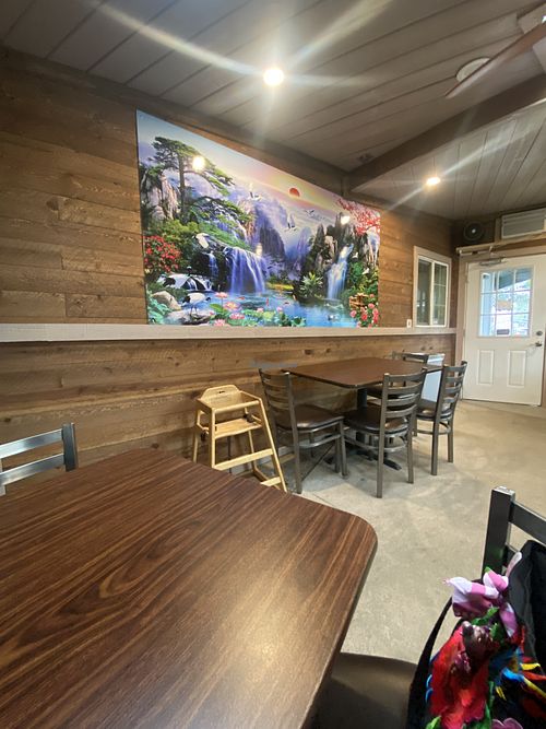 Interior (Around the Corner of Ordering Station) Had NO Idea Indoor Seating Was Available - Cute and Great During Cold Days!  at TNK Vegan Cafe in Modesto