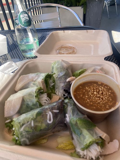 Already Heating Up in the Valley - Calls for Crisp Fresh Springs - Cannot Recommend These Enough! 🥰  at TNK Vegan Cafe in Modesto