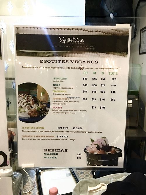 New vegan menu (Nov.2020) at Xquitelicious in Playa Del Carmen