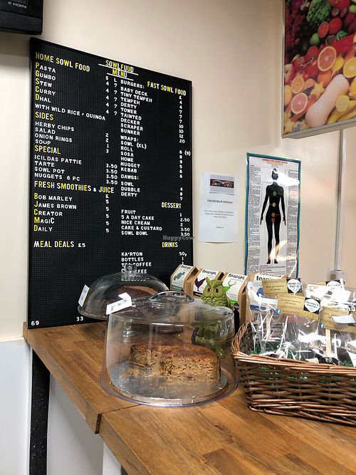Menu at Sowl Fuud in Gloucester