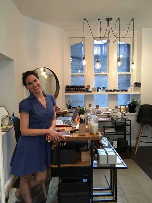 The lovely owner, Alina at Le Fix Natural Beauty Bar in London