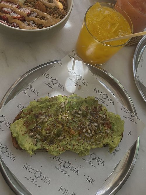 Avocado Toast vegan  at Bom Dia in Alacati