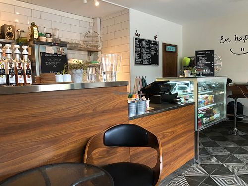 Elegant yet relaxed interior at Earth Cafe in Gothenburg