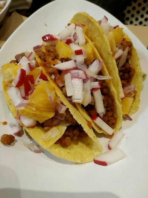 Tacos de lentejas at La Huella Vegana - Las Rozas in Madrid