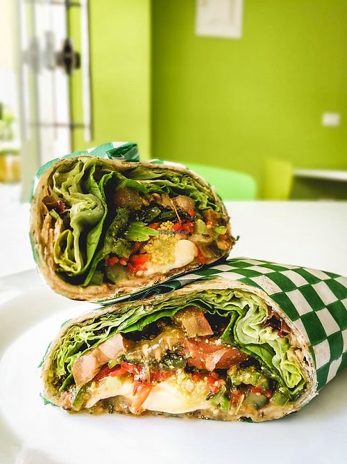 Colombian wrap at Green Kitchen in Cartagena