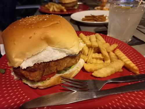 Vegan burger #Veganuary at The Outside Inn in Ubon Ratchathani