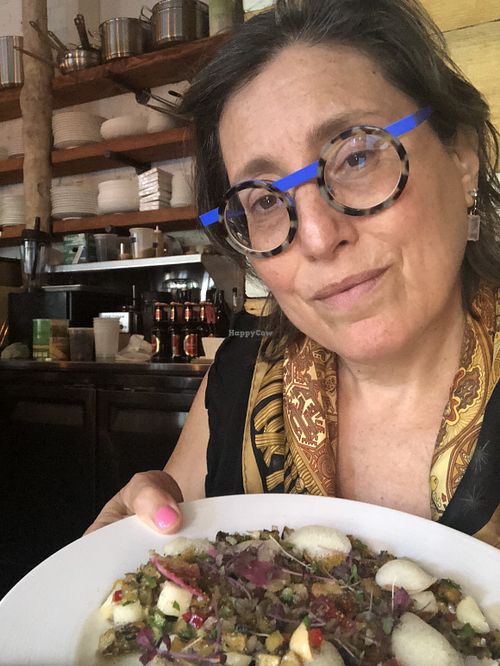 Cold dish pineapple  at Avant Garden in Brooklyn