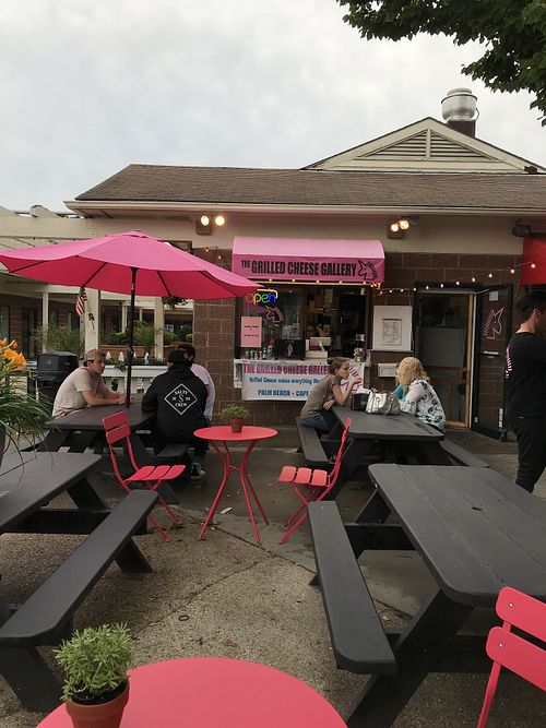  Storefront and seating area.  at The Grilled Cheese Gallery in Hyannis