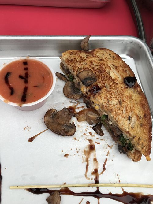 (Half of) The Artist, vegan version at The Grilled Cheese Gallery in Hyannis