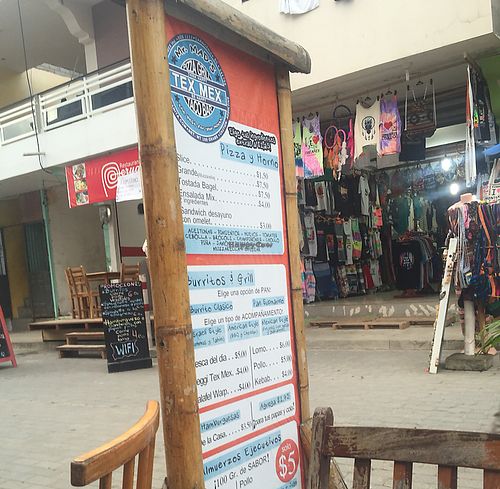 Their sign at Mr. MAD's in Montanita