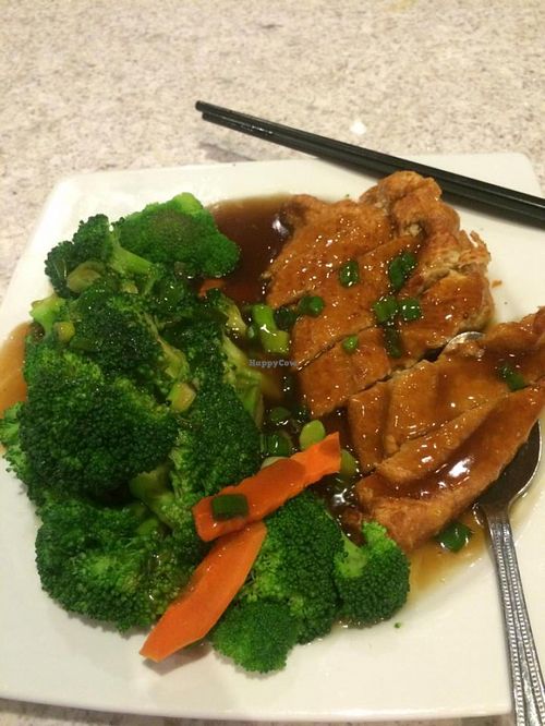 Chicken and broccoli  at Cafe Trang in Salt Lake City
