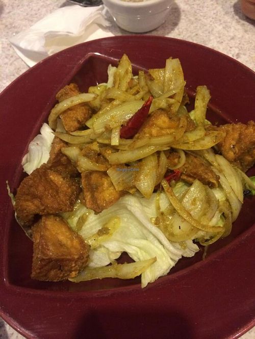 Lemongrass tofu at Cafe Trang in Salt Lake City