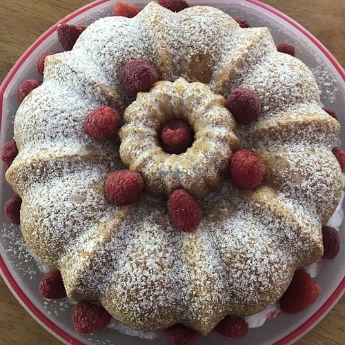Special order coconut lemon cake at Biggi's Organic Breads in Bangor