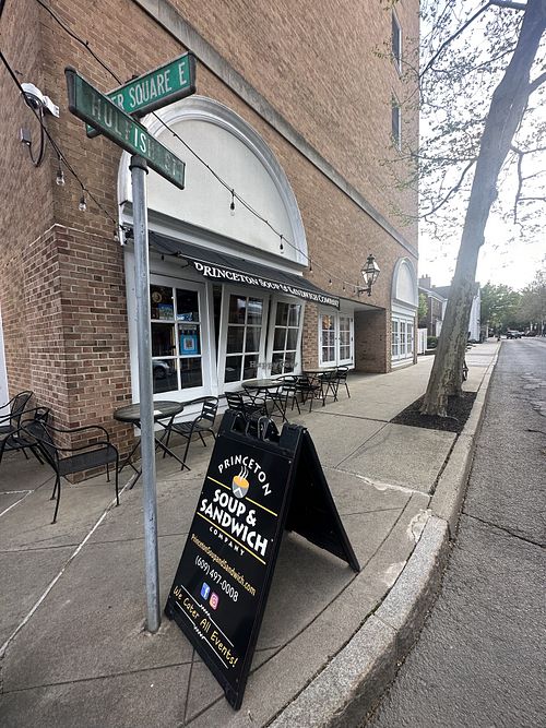 Sidewalk seating  at Princeton Soup & Sandwich Co in Princeton