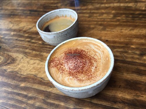 Vegan coffees at Bayano the Rebel in South Yarra