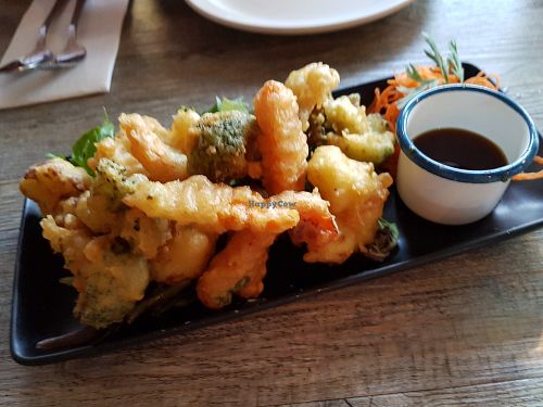 Vegan tempura - so so good at A Taste of Siam in Hampton