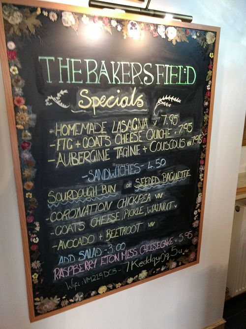 Specials at The Bakers Field in Kirkcaldy