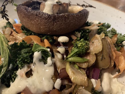 Mushroom and olive stir fry   at So! Bar and Eats in Harrogate