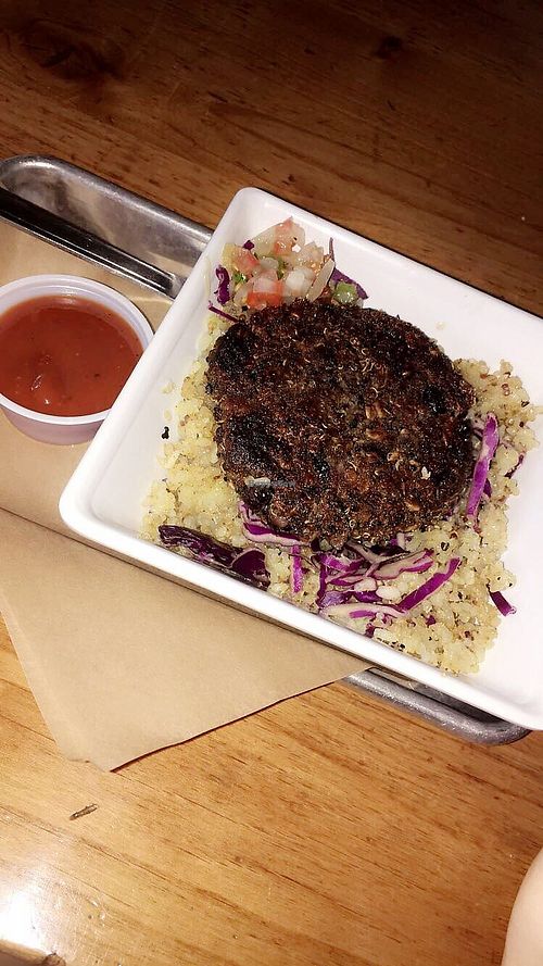 Vegan bowl at Grassburger in Durango