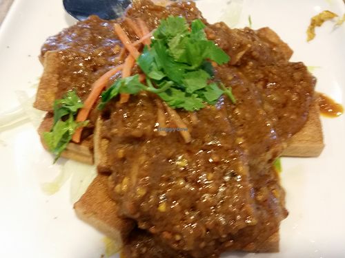 tofu with satay sauce at R&J Cosy Corner 自在齋 - Boon Keng in Central Singapore