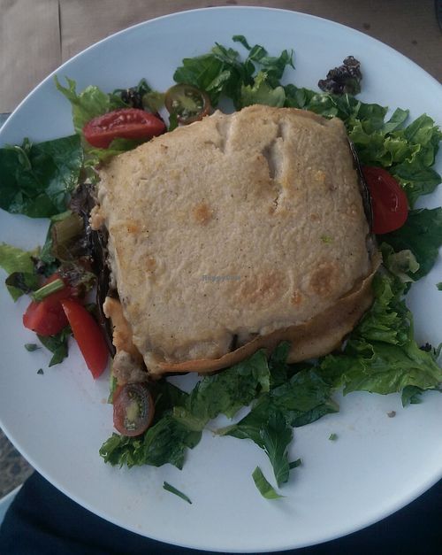 Vegan moussaka at Pulse in Crete