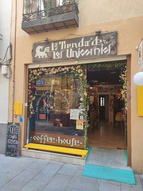 Outside at La Tienda de Los Unicornios in Granada