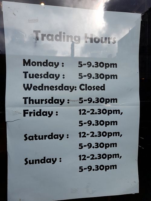 Trading hours at Vegie Mum in Fitzroy