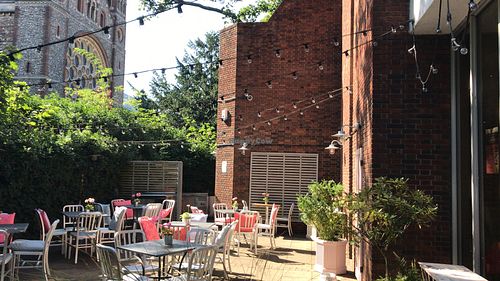 Outdoors  at NoMooMoo in St Albans