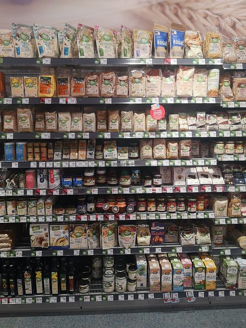 Sweet spreads, chocolates, flour at DM Drogerie Markt in Krk