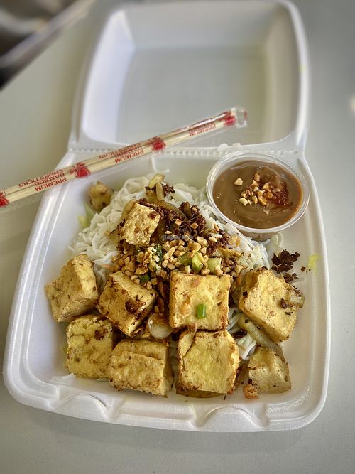 Lemongrass tofu vermicelli saladd  at Sprout of Rice & Noodles in Lancaster