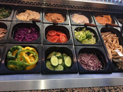 Options vegeterians food at Bon Appetit in Copenhagen