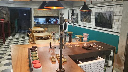 Inside at Desarrolladores de Cafe in Medellin