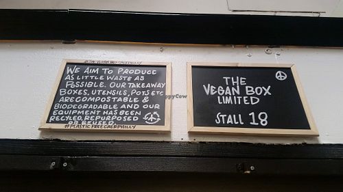 Signs at The Vegan Box Limited in Caerphilly