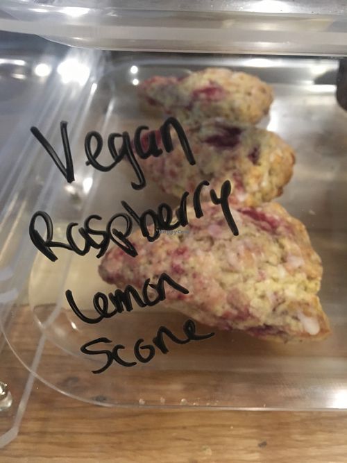 Vegan Raspberry Scones at Ostara's Coffee House in West Cape May