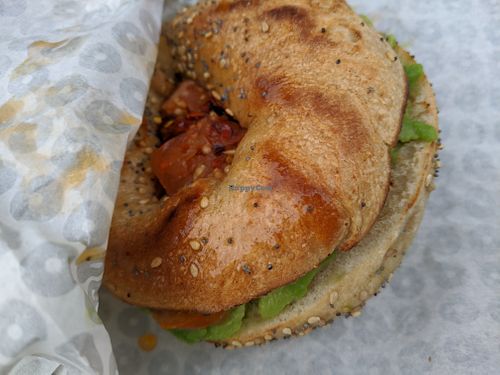 vegan reuben at Bross Bagels - Leith in Edinburgh