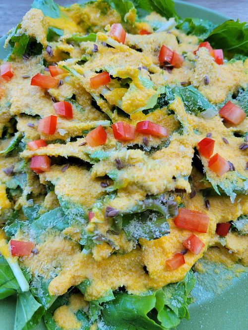 Salad option at Marugoto Vegan Dining Asakusa in Tokyo