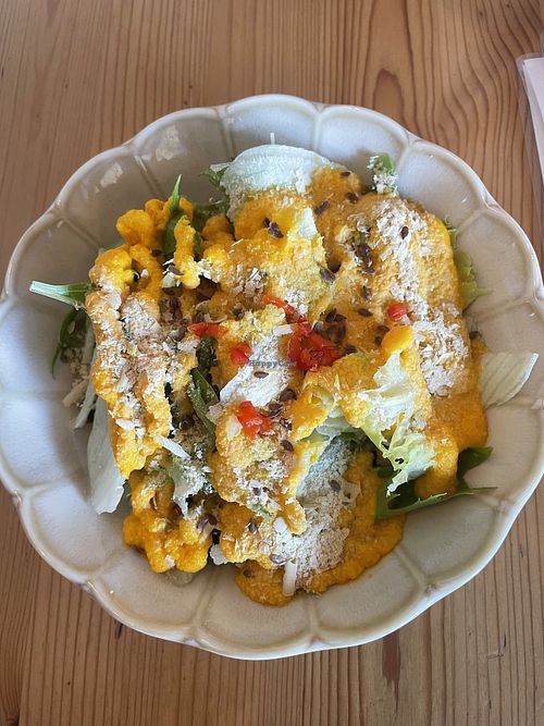 Lunch saladd  at Marugoto Vegan Dining Asakusa in Tokyo