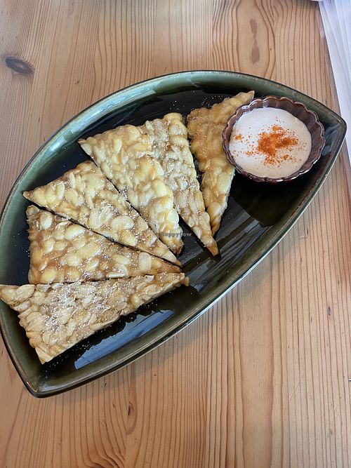 Fried tempeh   at Marugoto Vegan Dining Asakusa in Tokyo