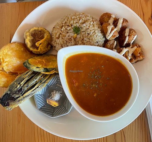 Lunch   at Marugoto Vegan Dining Asakusa in Tokyo