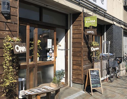 Exterior of Farm Cafe at Marugoto Vegan Dining Asakusa in Tokyo