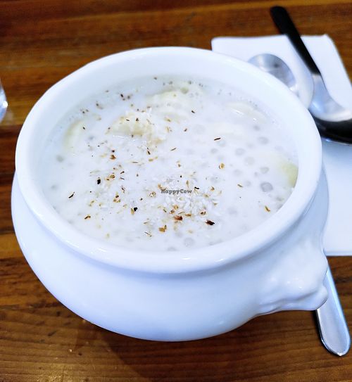 Tapioca soup (dessert) at Kapunka Vegan in Paris